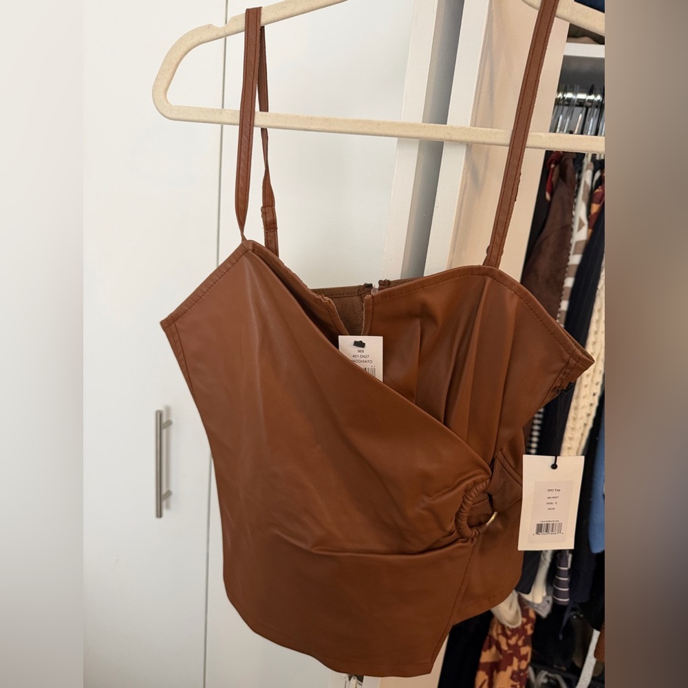 Bailey 44 faux leather tank
